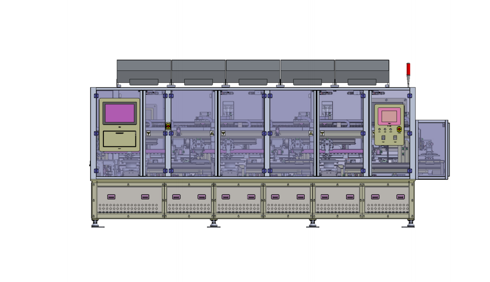 Automatic tape attaching machine